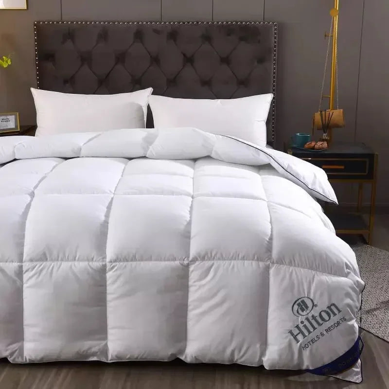 Feather Velvet All-Season Hotel Comforter – Soft Warm Quilt, Air-Conditioner Blanket
