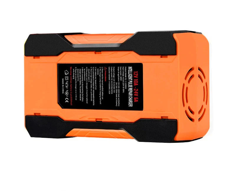 12V/24V Smart Battery Charger – 7-Stage Fast Charging & Pulse Repair for AGM, GEL, WET & Lead Acid Batteries