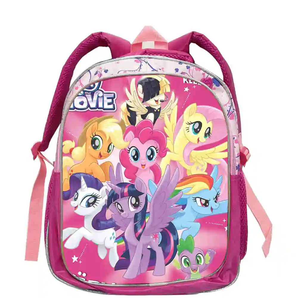 My Little Pony Rainbow Equestria Leather Backpack – Kids Kindergarten School Bag