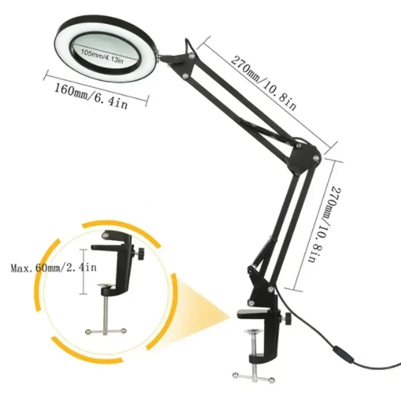 72-LED Illuminated Magnifier with 3-Color Lighting