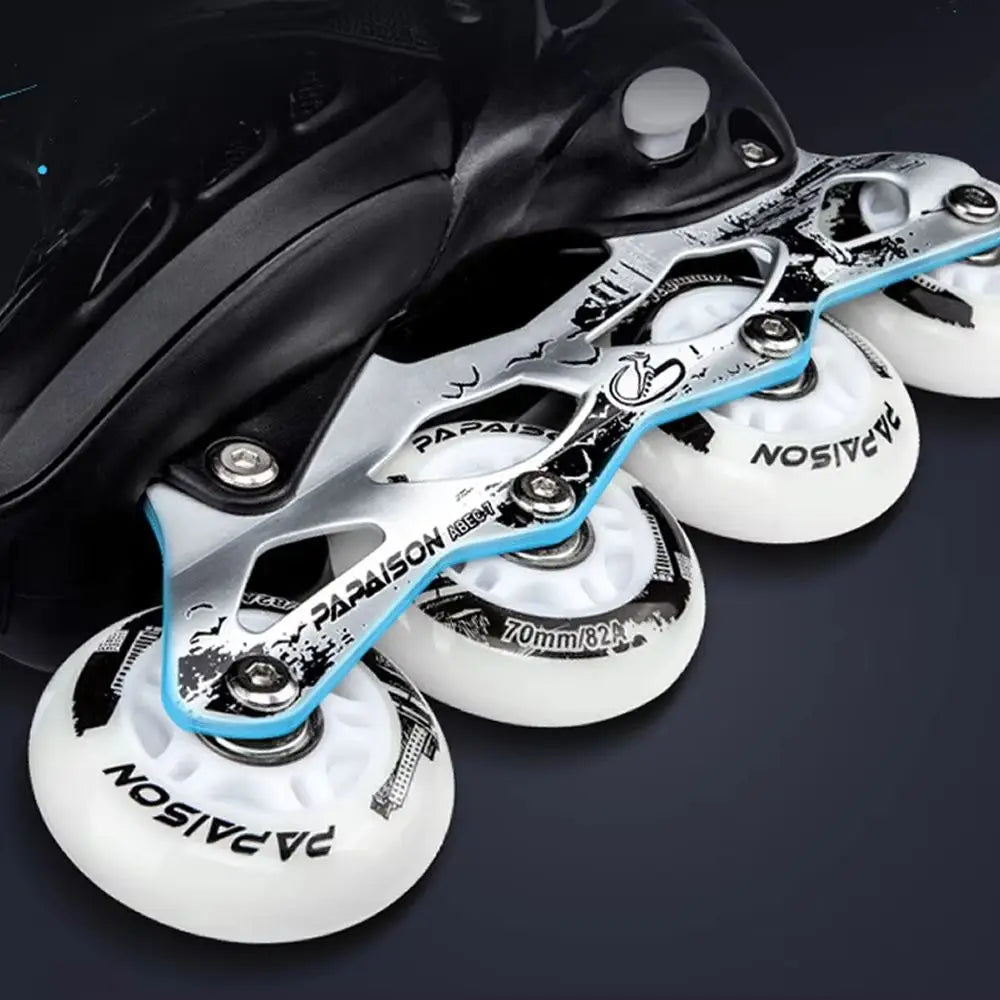 Adjustable Inline Roller Skate Shoes – Flashing 4-Wheel Speed Racing Sneakers for Outdoor Skating