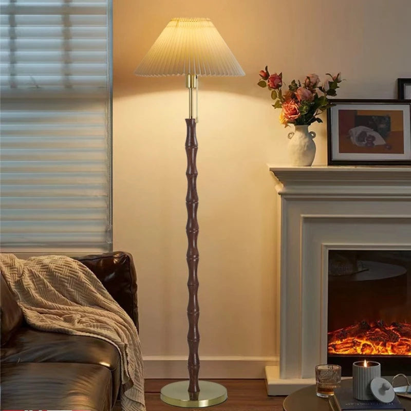 Pleated Shade Lamp – Retro Floor & Table Options