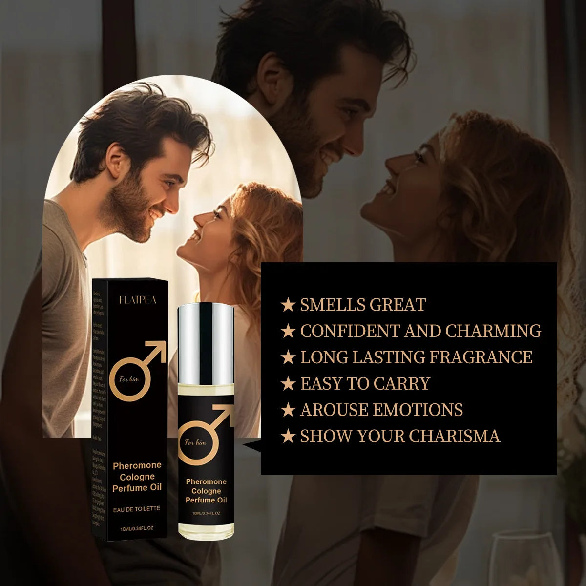 Arabian Woody Ambergris Roll-On Perfume – Unisex Pheromone EDT 14 Variants