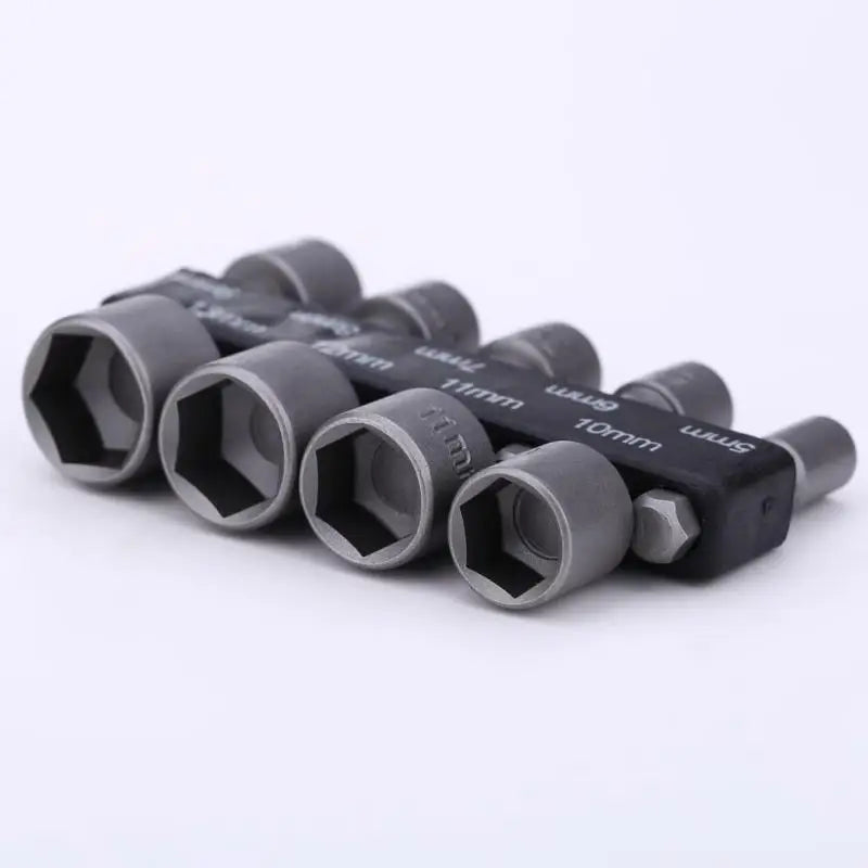 Tighten. Drive. Done. — 9-Piece Hex Socket Nut Driver Set | 5mm–13mm Sleeve Nozzles, Screwdriver Bits & Socket Wrenches