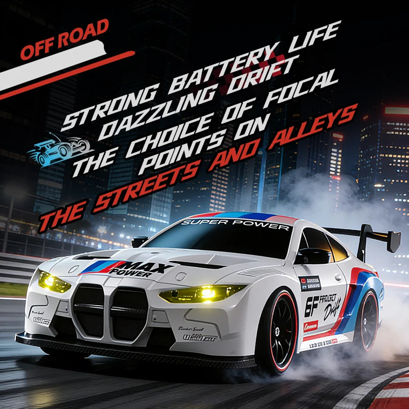 1:24 Scale 4WD RC Drift Car – High Speed Mini Remote Control Racing Car 2.4G