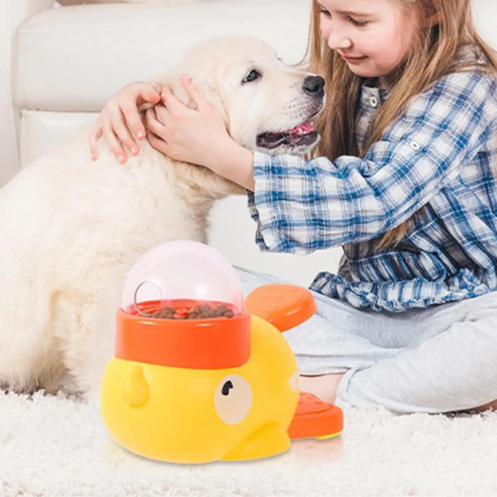 Duck Snack Dispenser Slow Feeder for Small & Medium Dogs