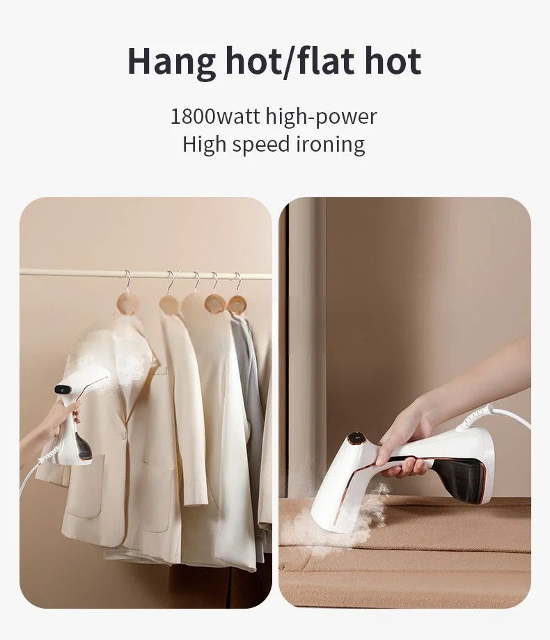 Portable Handheld Garment Steamer & Travel Iron