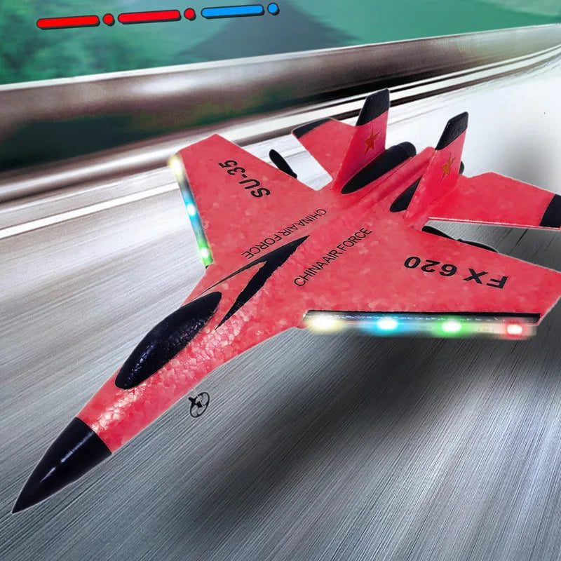 SU35 Scale 2.4G RC Fighter Glider Airplane – EPP Foam Hobby Plane for Kids & Beginners