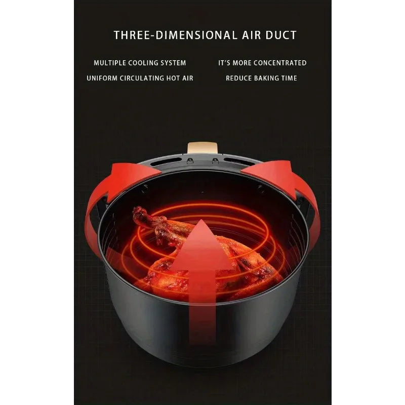 4.5L Touch-Control Air Fryer — Large Capacity Home Appliance for Fries & Fried Chicken
