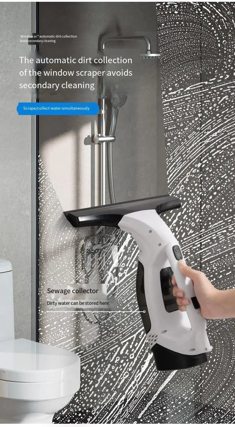 Cordless Electric Window Cleaner Machine – Rechargeable Automatic Portable Glass Cleaning Tool