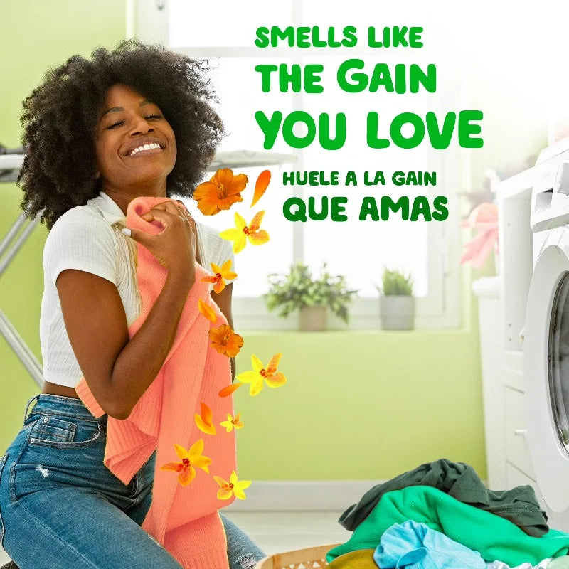 Fresh Laundry That Lasts All Day — Island Fresh HE Powder Laundry Detergent | 89 Loads, 82 oz, Odor Defense