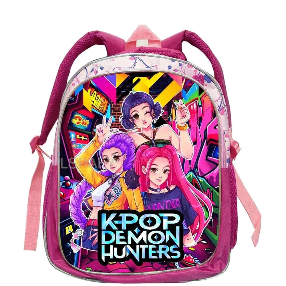 KPop Character Kids Backpack – Lightweight 12-Inch School Bag
