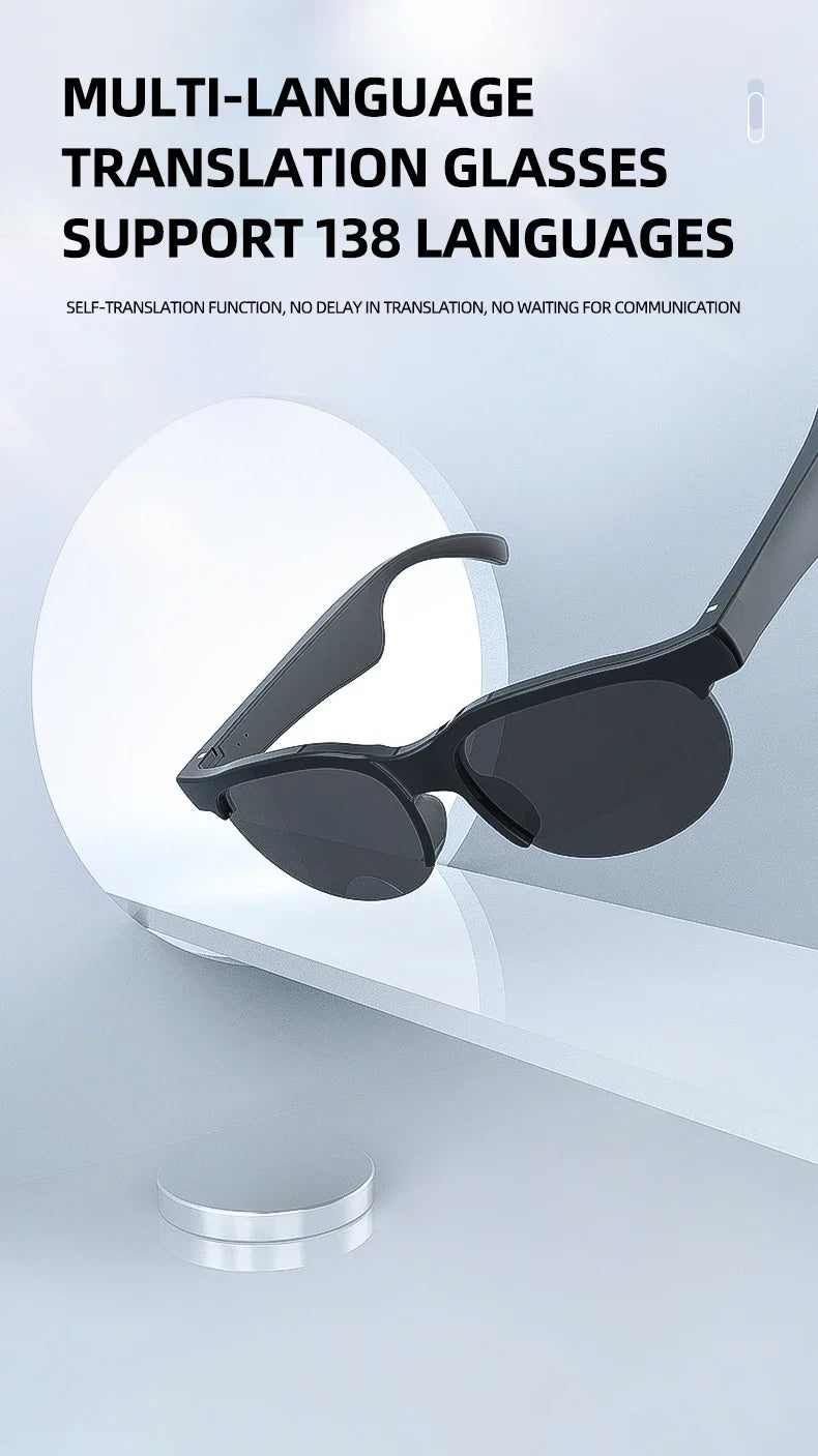 Lenovo XG88 Pro Smart Glasses – AI Translation, Bluetooth 5.3, Music & Calls for Men & Women