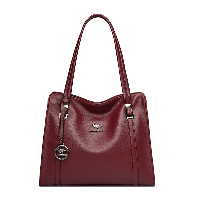 Luxury Soft PU Leather Tote Bag – Large Capacity Sequin Crossbody Shoulder Bag for Women