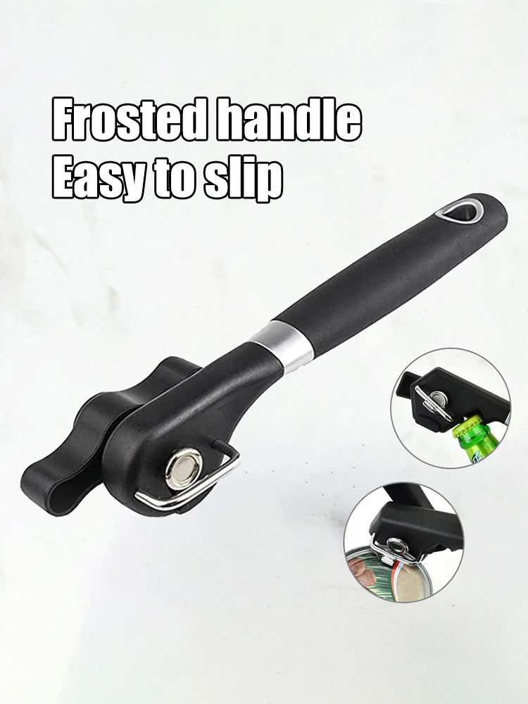 Smooth-Edge Manual Can Opener – Black