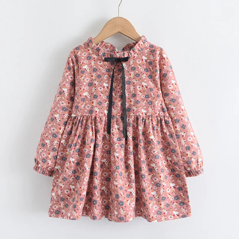 Girls Floral Princess Dress — Casual Flower Costume Dress (2–8 Years)