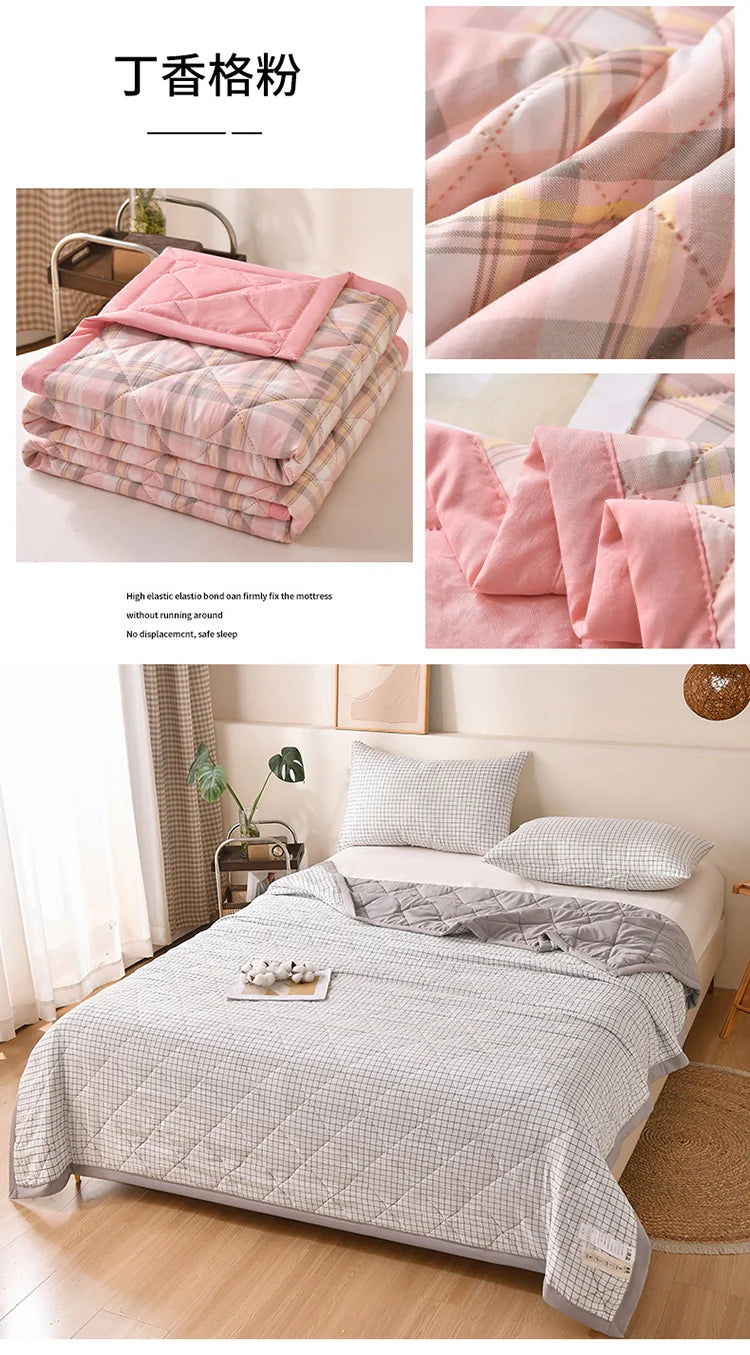 Summer Thin Comforter – Soft Air-Conditioned Quilt, Machine Washable, Single to Double