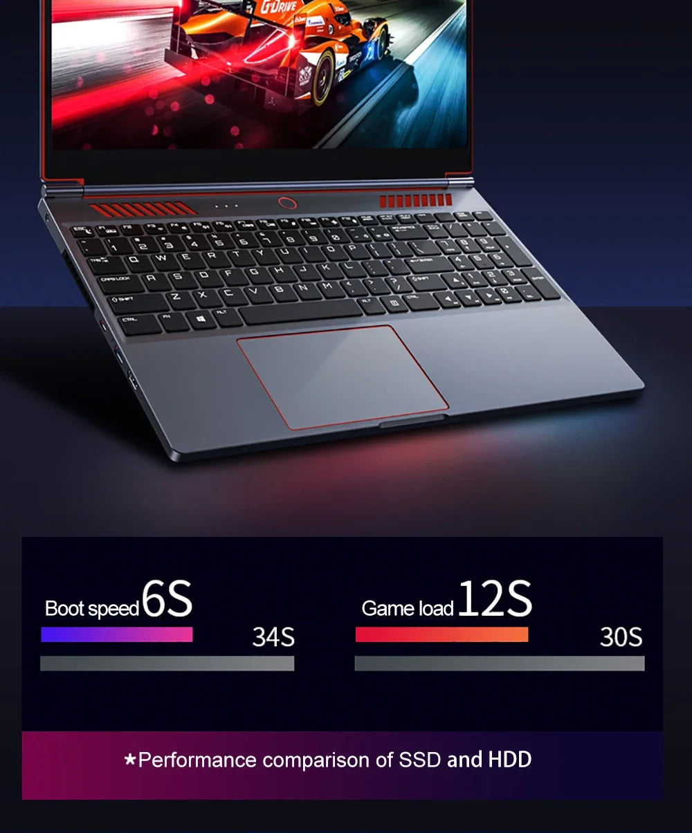 16.1" Gaming Laptop – RTX 4050 6GB or GTX 1650 4GB, Intel i9/i7, Up to 64GB DDR4, 4TB NVMe, 144Hz