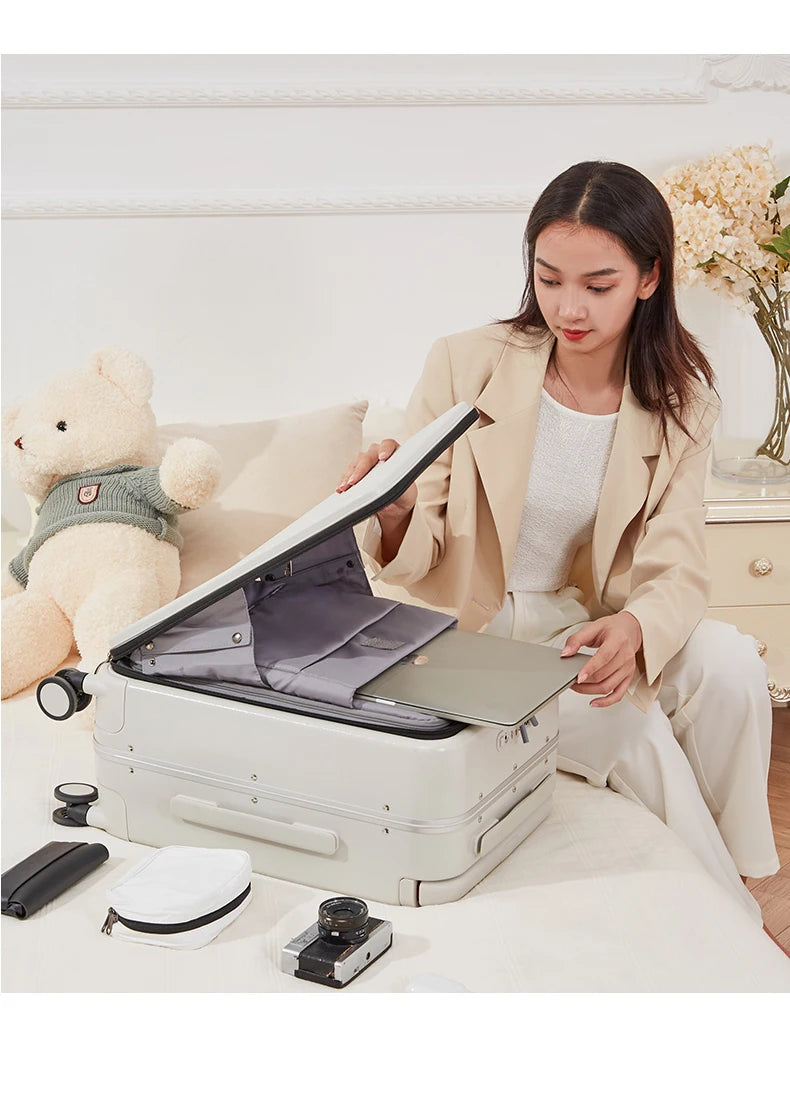 Mixi Front-Pocket Laptop Suitcase – PC Aluminum Frame