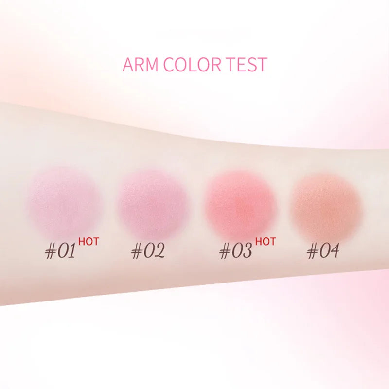 Korean Pink Two-Ball Blush Sponge Applicator — Instant Glow