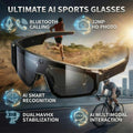 See It. Record It. Share It. — AI Smart Glasses with 800MP Camera, Anti-Shake HD Video & Bluetooth Calling