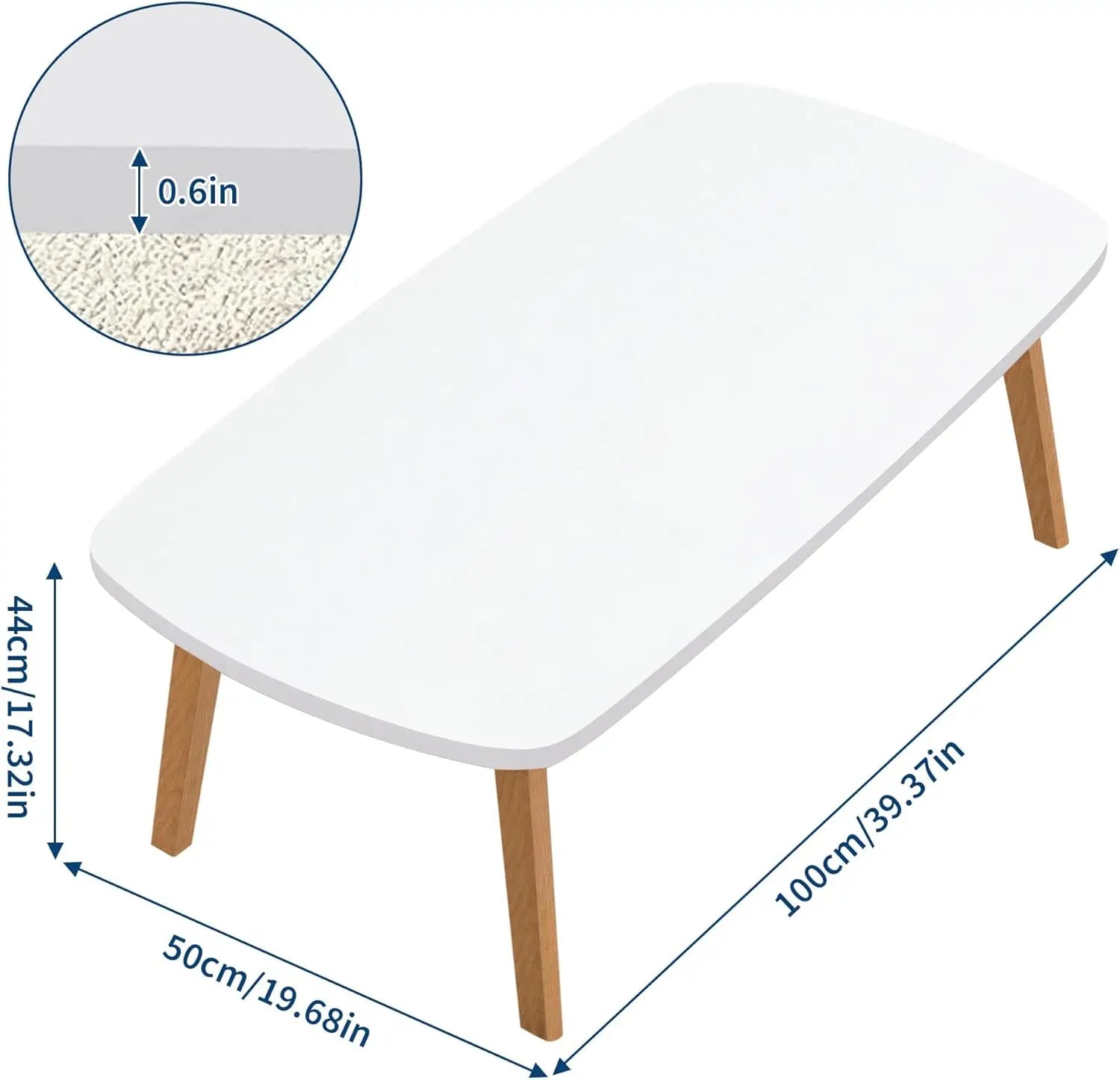 Foldable Wooden Coffee Table — Portable Laptop & Tatami Desk