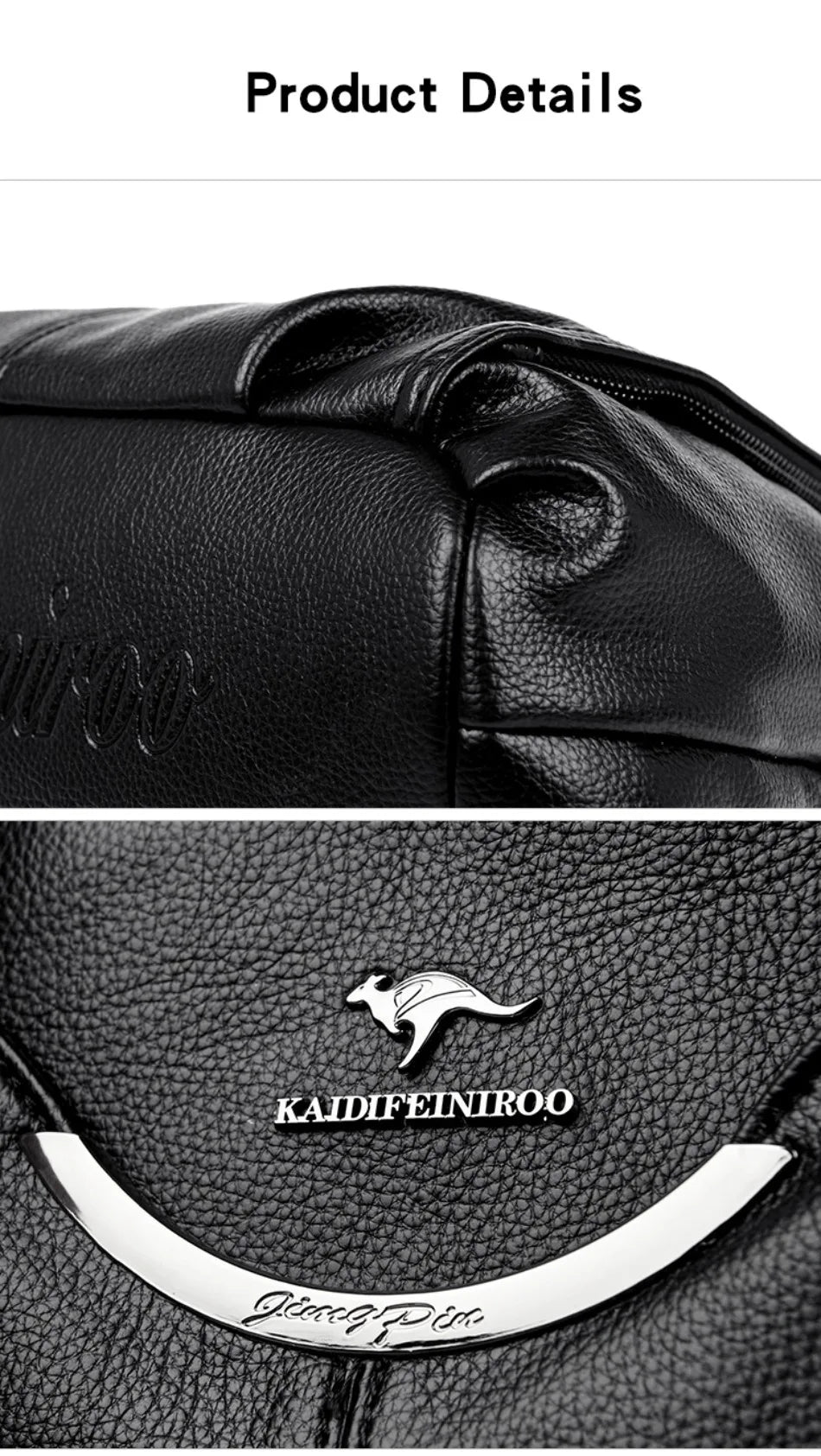 Genuine Leather Luxury Tote Crossbody Shoulder Bag – Large Casual Handbag for Women