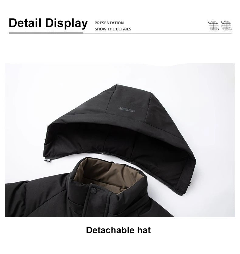 Men's Graphene Windproof Hooded Jacket — Lightweight Technical Outer Shell