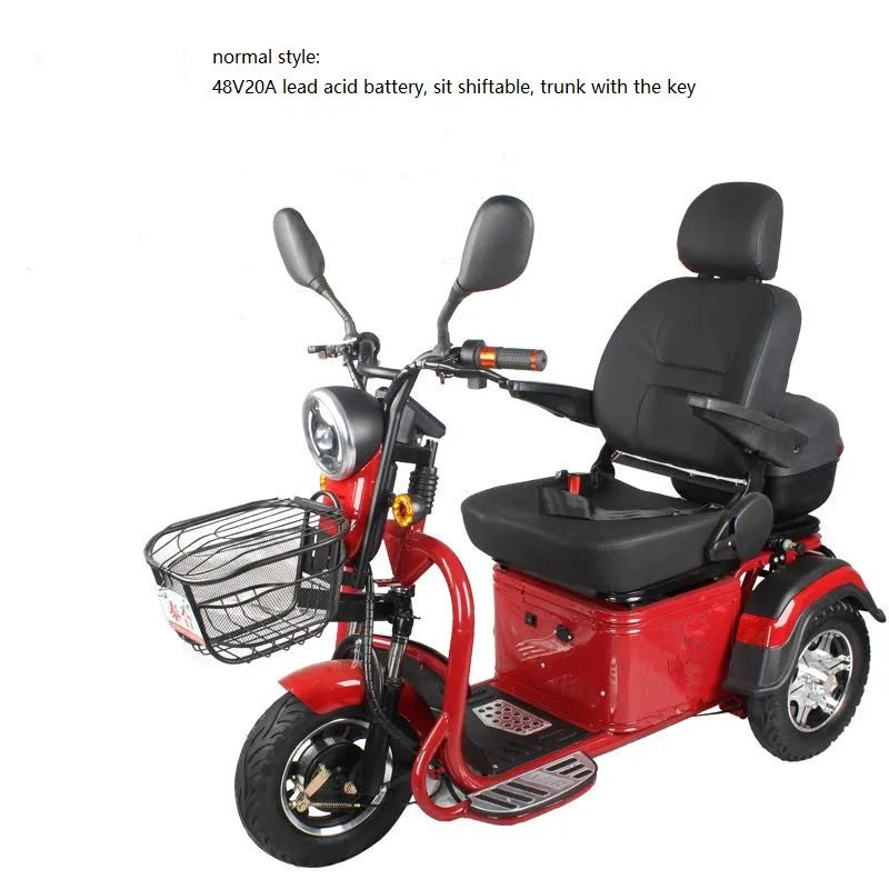 4-Wheel Mobility Scooter – 600W Motor, 40–50 km Range