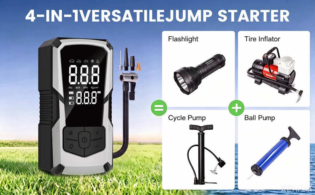 Cordless Tire Inflator with Digital Gauge, 150 PSI