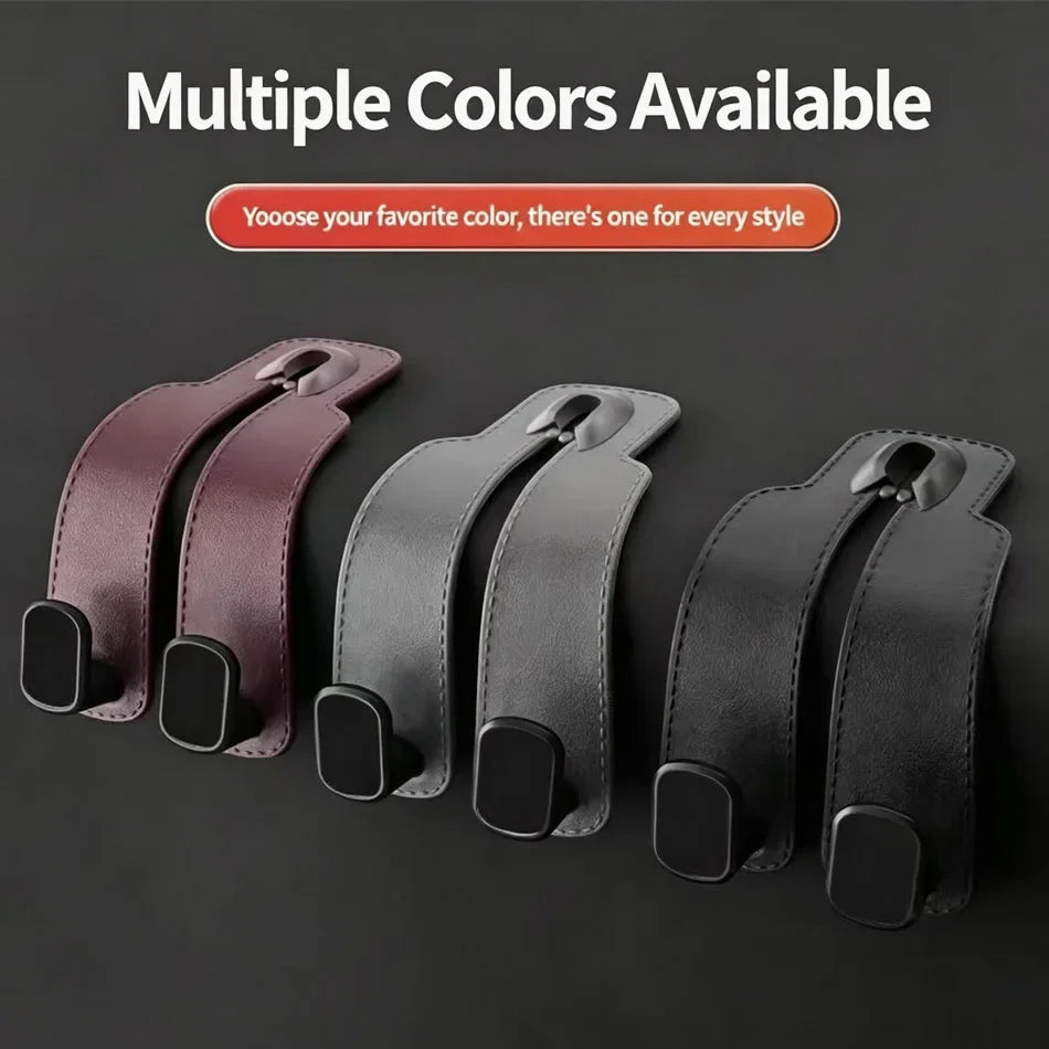 Four strap-style accessories shown in different colors on a dark background, with text reading 'Multiple Colors Available' and a badge saying 'Yooose your favorite color, there's one for every style.'.