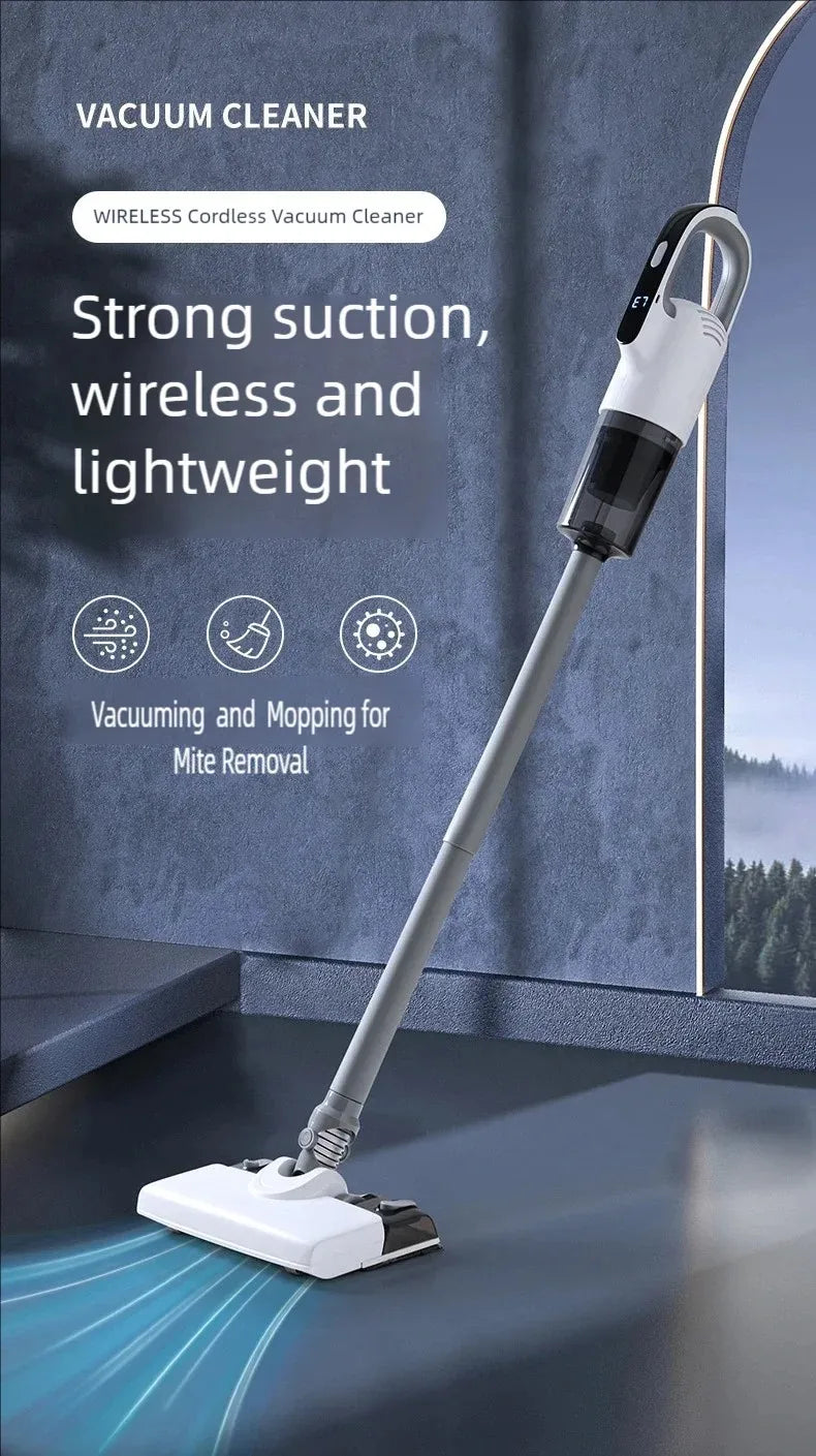 Cordless Vacuum Cleaner – 19000Pa Suction, Detachable Water Tank, 3 Modes for Floor, Carpet & Hardwood