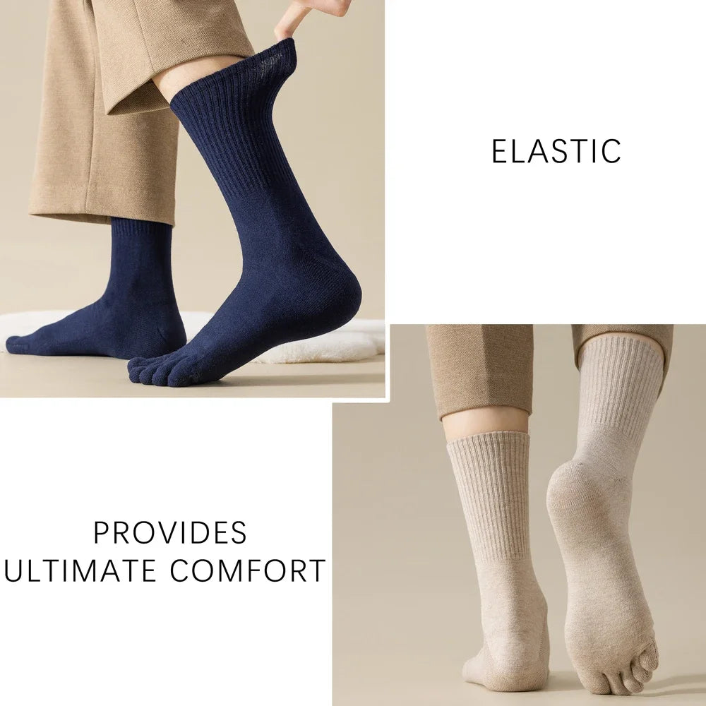 Men's Wool-Blend Five-Toe Socks