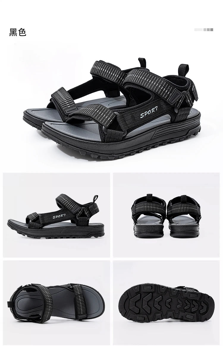 Men's Lightweight Casual Beach Sandals – Comfortable Outdoor Holiday Sandals