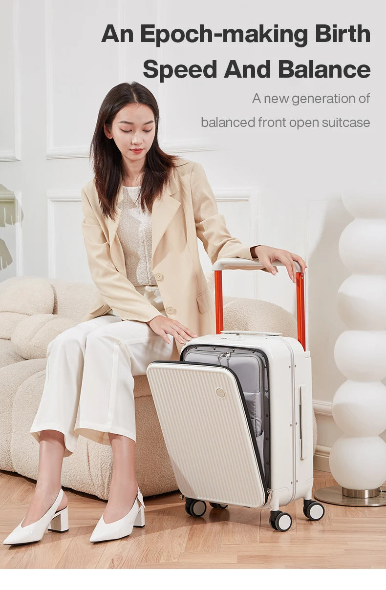 Mixi Front-Pocket Laptop Suitcase – PC Aluminum Frame