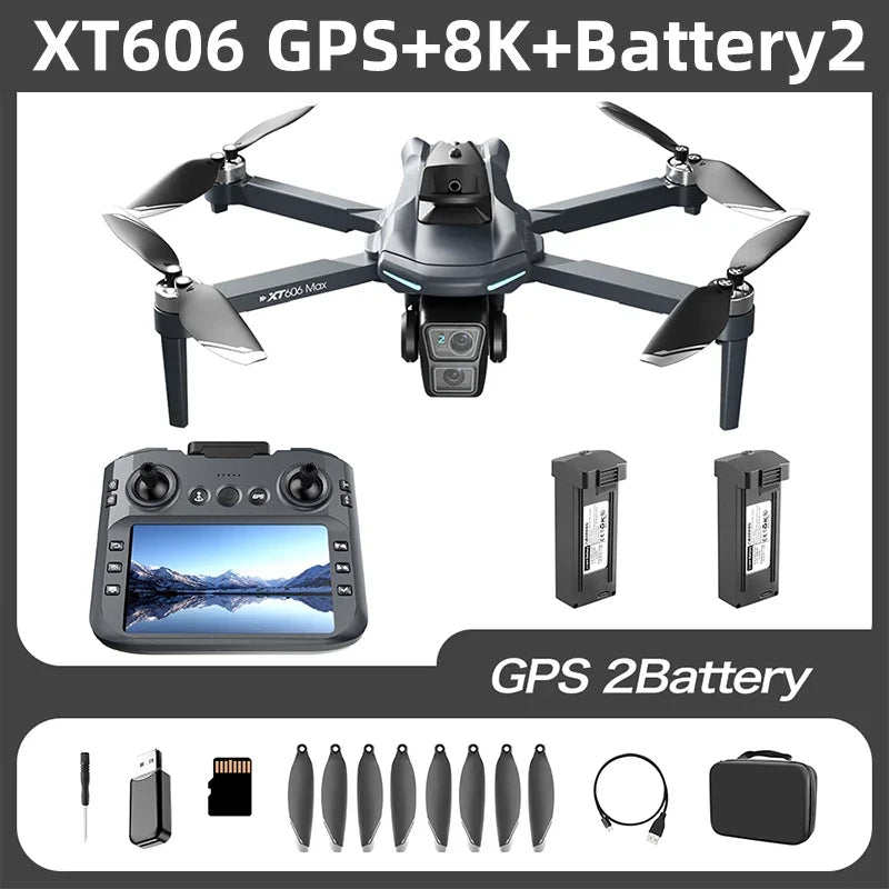 XT606 GPS Drone with Camera & Screen Remote