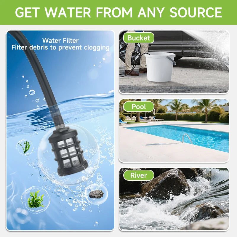 1450PSI Cordless Pressure Washer – 6-in-1 Adjustable Nozzle, Portable All-in-One for Car, Home & Garden (Battery Not Included)