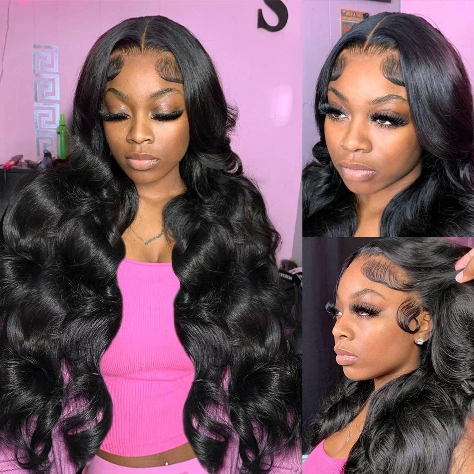 40 Inch Body Wave Lace Front Wig | 13x4 13x6 360 HD Lace Pre-Plucked Brazilian Human Hair for Black Women