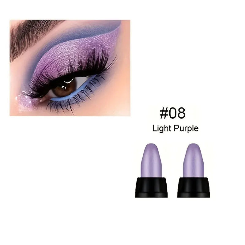 16-Color Pearlescent Glitter Eyeliner Set — Waterproof Long-Lasting