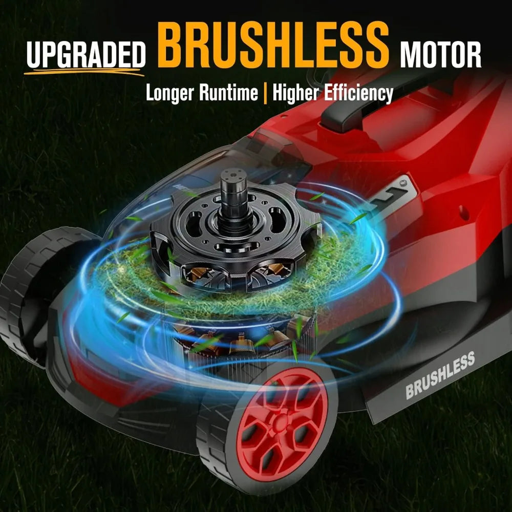14-Inch Cordless Brushless Push Mower | 2-in-1 Mulching & Bagging, 5-Position Height, Milwaukee M18 Compatible (Tool Only)