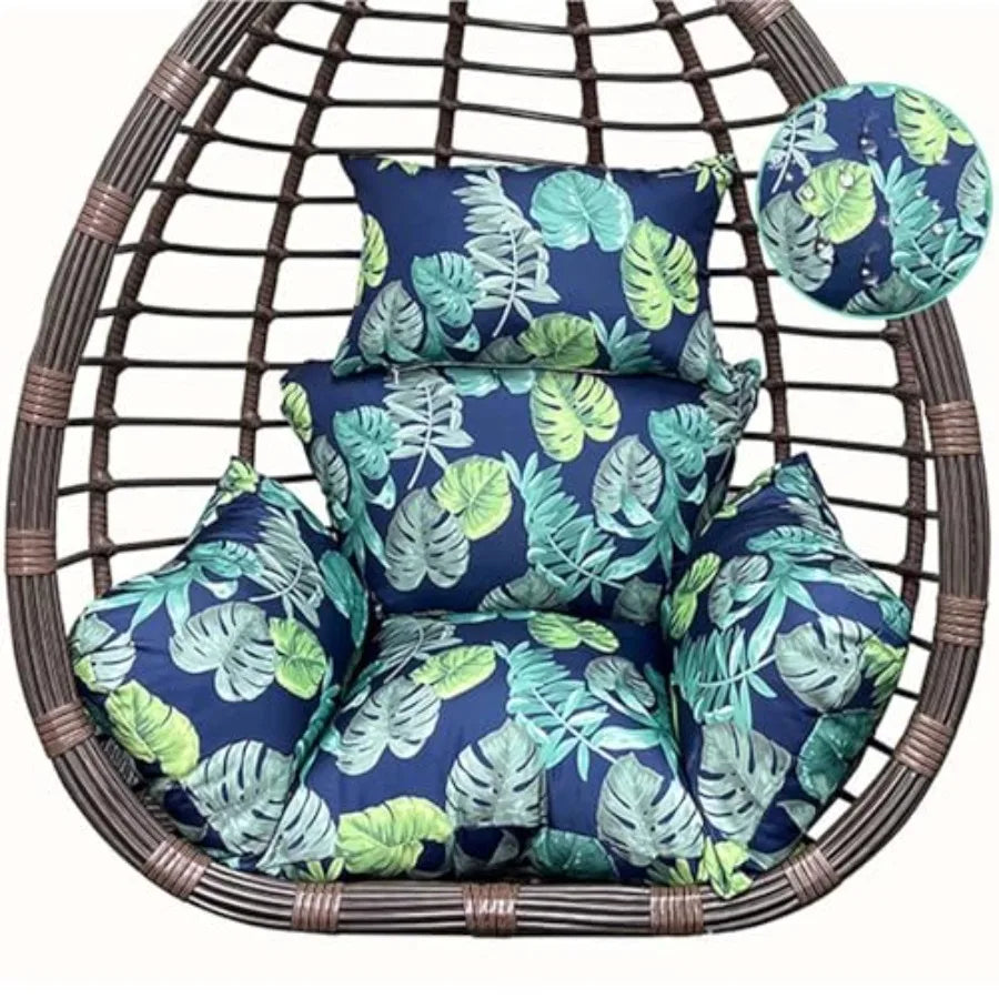 Egg Chair Cushion — Thick Hanging Chair Seat Pad for Indoor & Outdoor Use