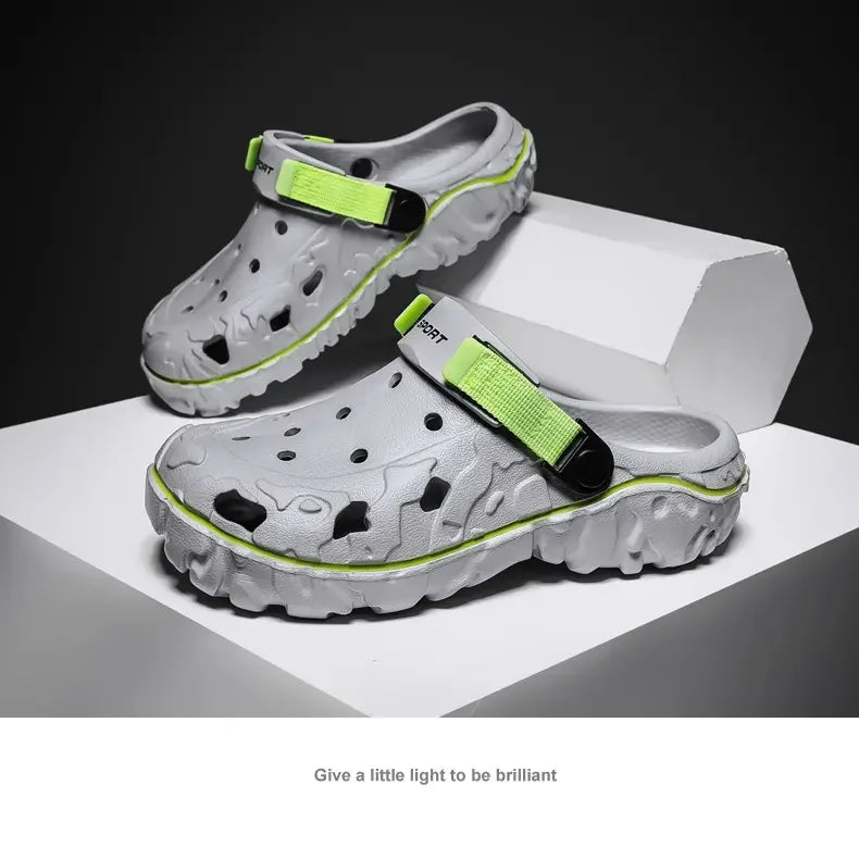 Men's Summer Clogs — Non-Slip Breathable Thick Bottom Beach Sandals Big Size 45 46 47