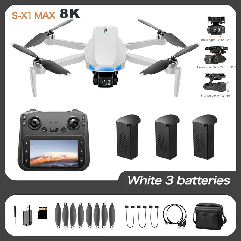S-X1 GPS Drone with Dual Camera & 180° Tilt