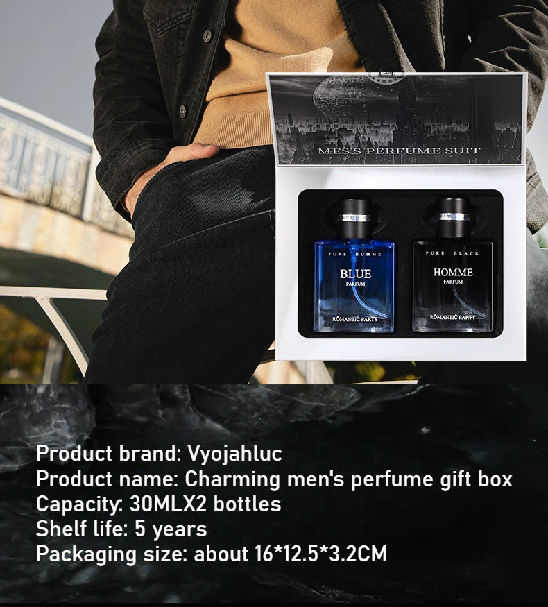 Men's Wild Fragrance Gift Set 3x30ml Eau de Toilette – Long-Lasting Masculine Scent