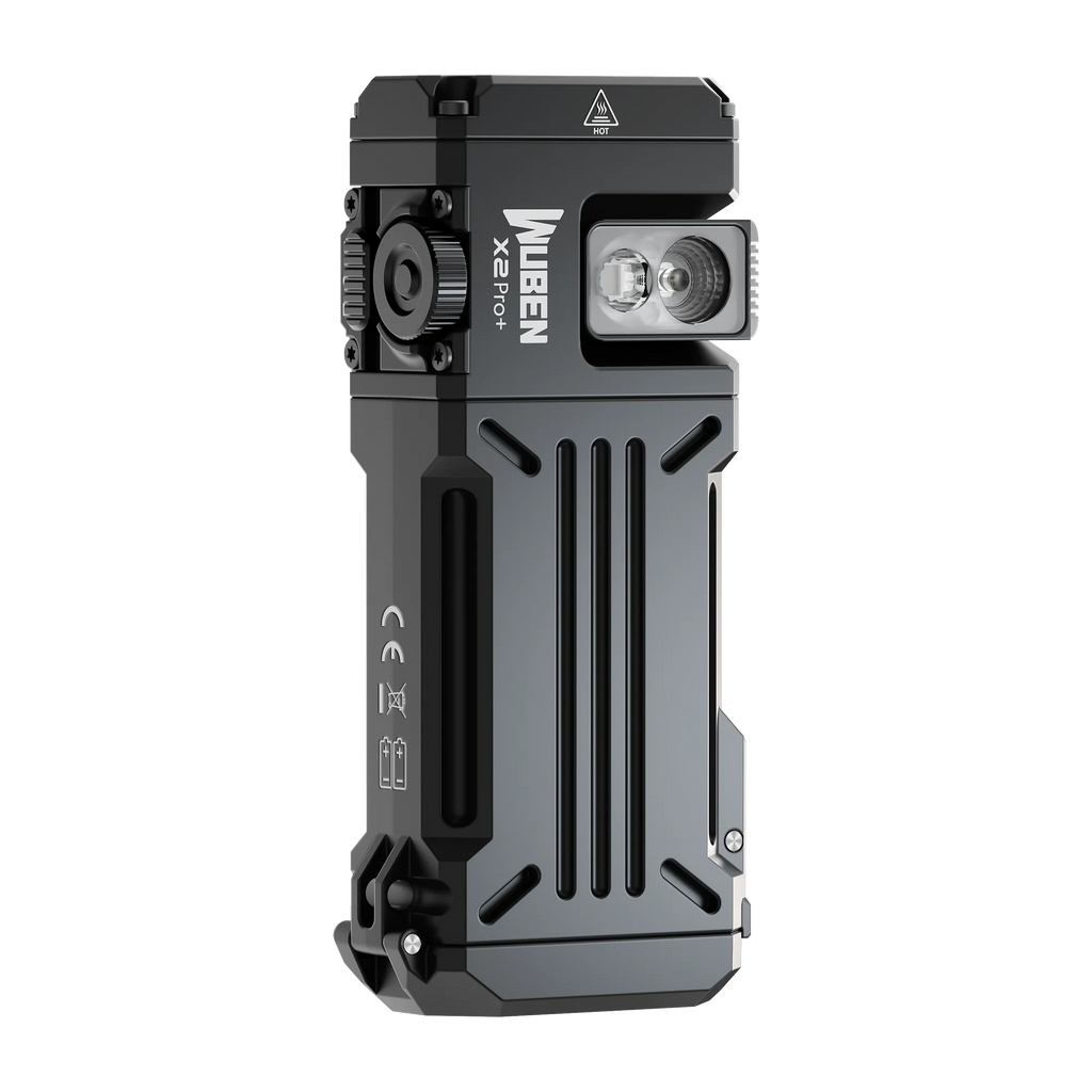 WUBEN X2 PRO+ 1500 Lumen USB-C EDC Flashlight – Dual 920mAh Battery, Pocket Clip & Magnetic Tail