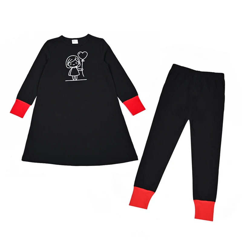 Family Matching Kids Pajamas Set | Spring Summer Boy & Girl Nightgown Baby Romper