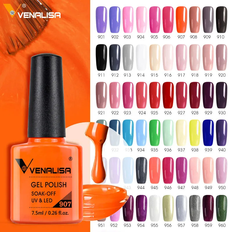 Venalisa VIP4 Gel Nail Polish 7.5ml — Soak Off UV/LED Long-Lasting Color
