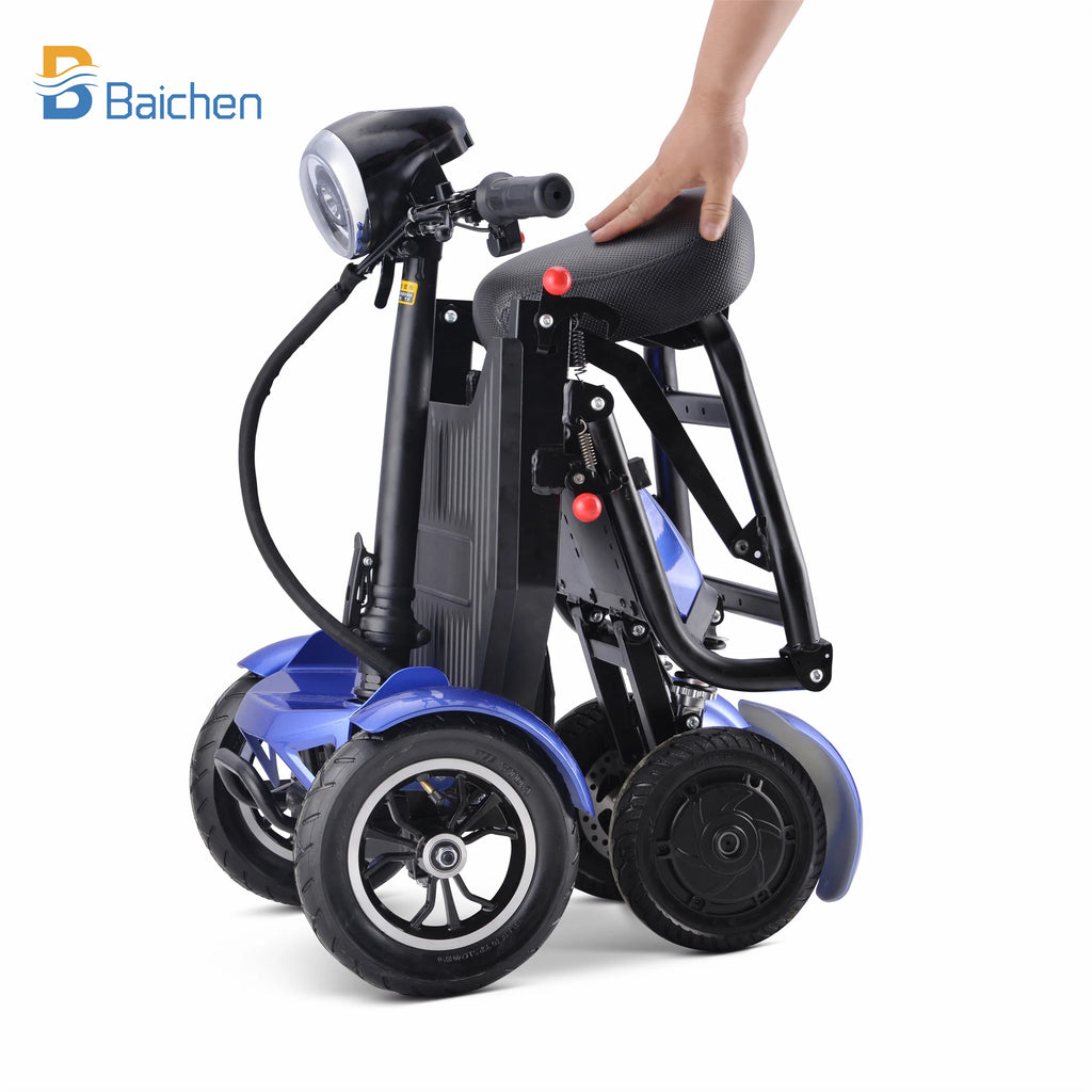 Heavy-Duty 4-Wheel Mobility Scooter, Foldable