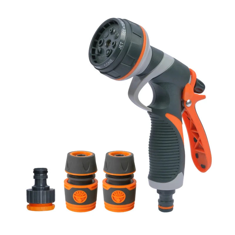 8-Mode High-Pressure Garden Watering Gun – Adjustable Sprayer for Plants, Lawn & Yard