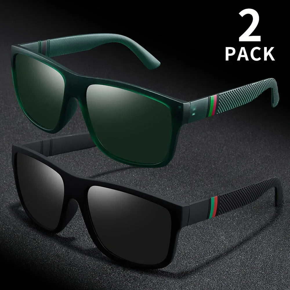 Polarized Fashion Sunglasses — UV Protection Square Frame for Men & Women